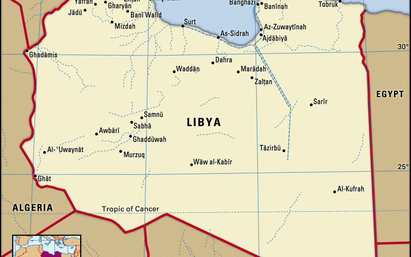 Libya-map-boundaries-cities-locator