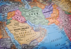 World-globe-focusing-on-Iraq-middle-east